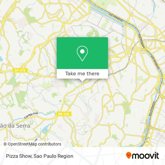 Mapa Pizza Show