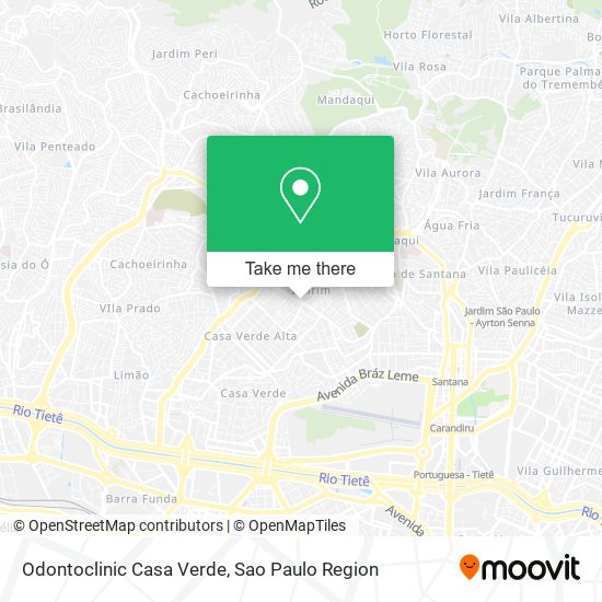 Odontoclinic Casa Verde map