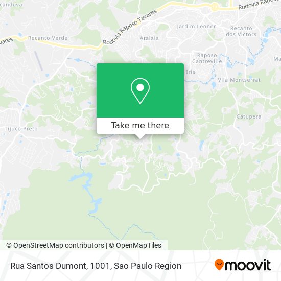 Rua Santos Dumont, 1001 map