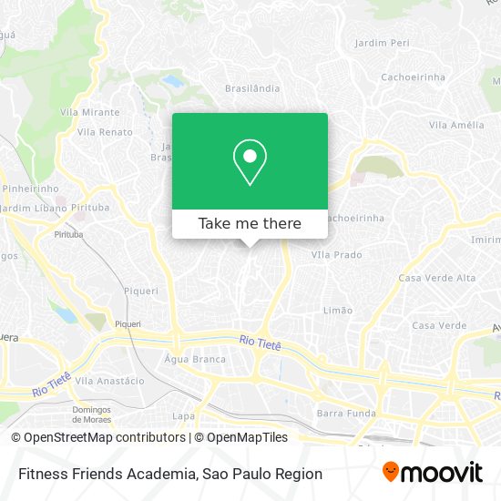 Fitness Friends Academia map