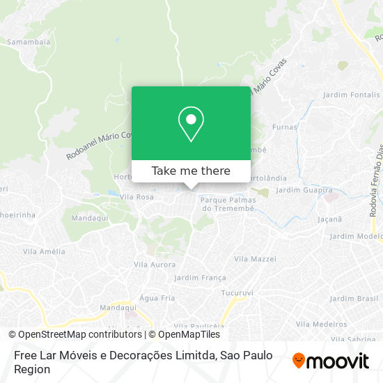 Mapa Free Lar Móveis e Decorações Limitda