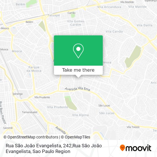 Rua São João Evangelista, 242,Rua São João Evangelista map