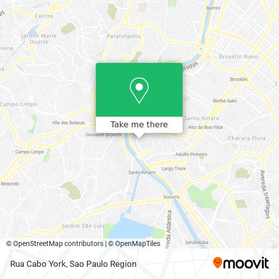 Rua Cabo York map