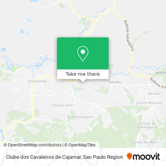 Clube dos Cavaleiros de Cajamar map