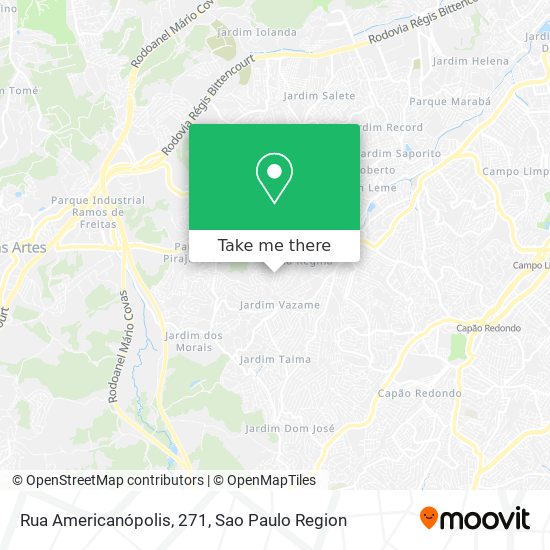 Rua Americanópolis, 271 map