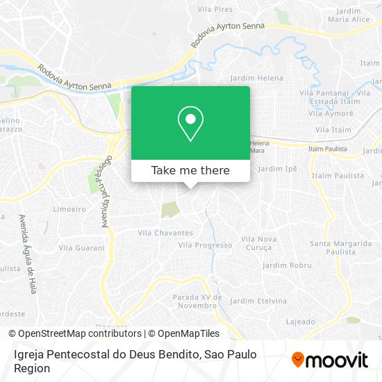 Mapa Igreja Pentecostal do Deus Bendito