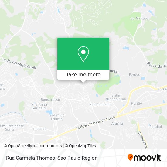 Rua Carmela Thomeo map