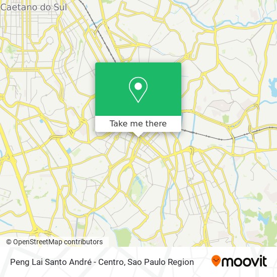 Mapa Peng Lai Santo André - Centro