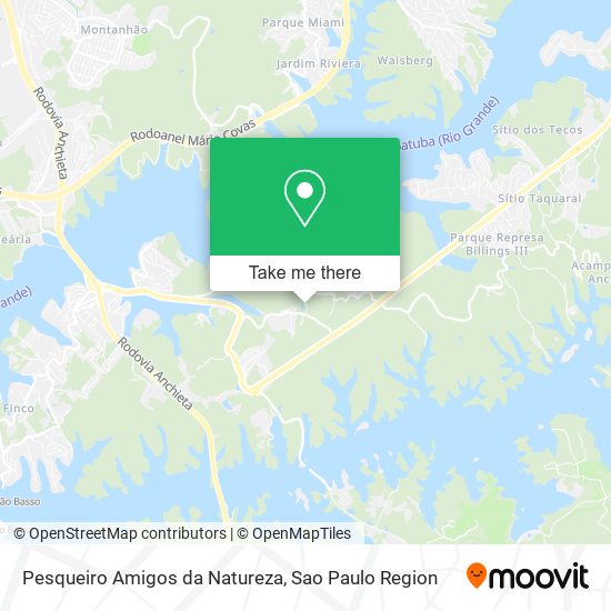 Pesqueiro Amigos da Natureza map
