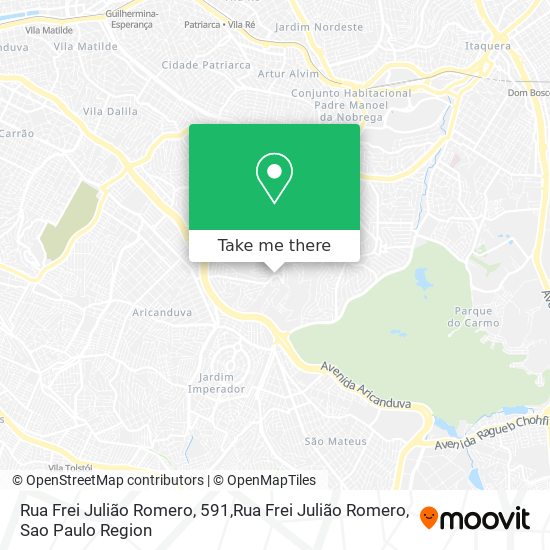 Mapa Rua Frei Julião Romero, 591,Rua Frei Julião Romero