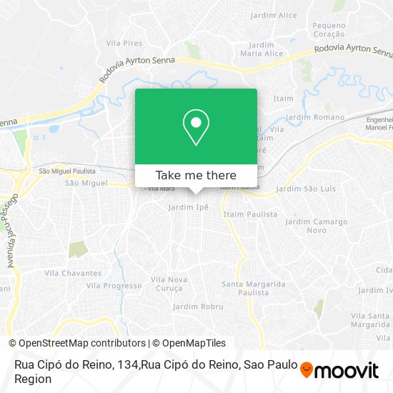 Rua Cipó do Reino, 134,Rua Cipó do Reino map