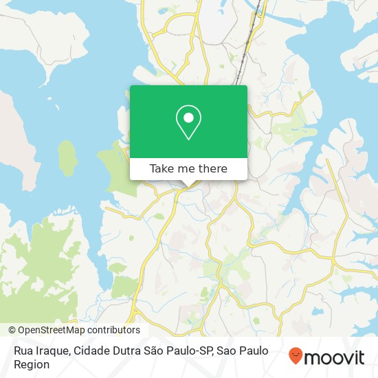 Rua Iraque, Cidade Dutra São Paulo-SP map