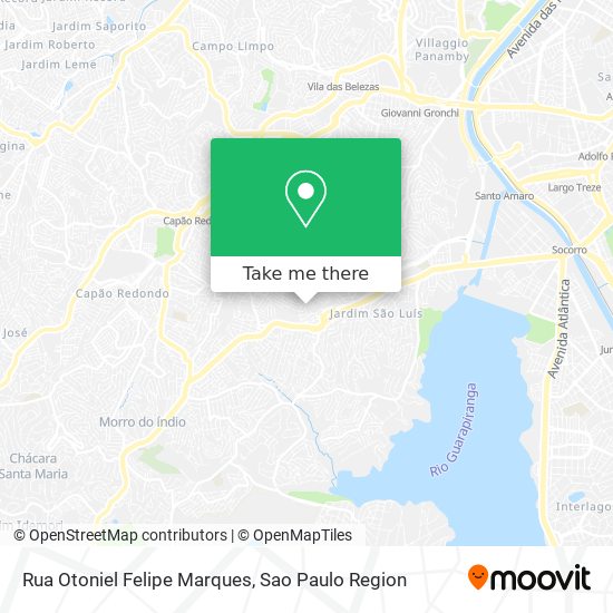 Mapa Rua Otoniel Felipe Marques
