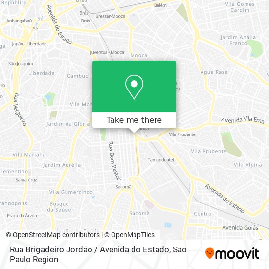 Rua Brigadeiro Jordão / Avenida do Estado map