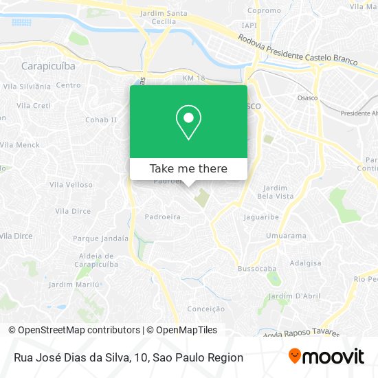 Rua José Dias da Silva, 10 map