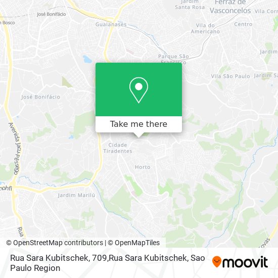 Rua Sara Kubitschek, 709,Rua Sara Kubitschek map