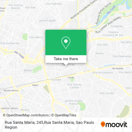 Rua Santa Maria, 245,Rua Santa Maria map