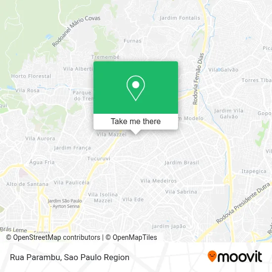 Rua Parambu map