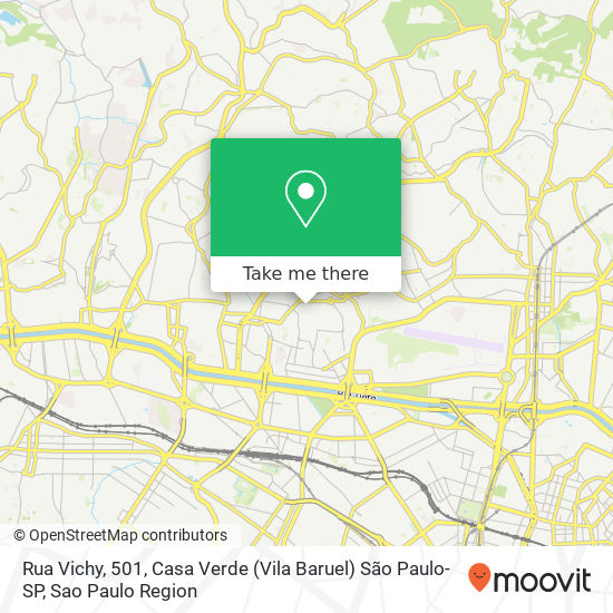 Rua Vichy, 501, Casa Verde (Vila Baruel) São Paulo-SP map