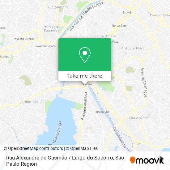 Mapa Rua Alexandre de Gusmão / Largo do Socorro