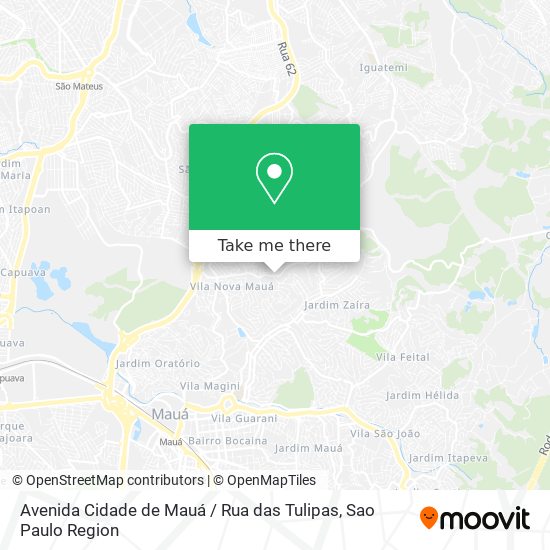 Avenida Cidade de Mauá / Rua das Tulipas map