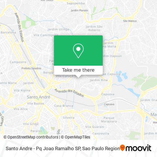 Santo Andre - Pq Joao Ramalho SP map