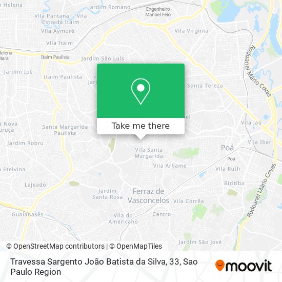 Travessa Sargento João Batista da Silva, 33 map