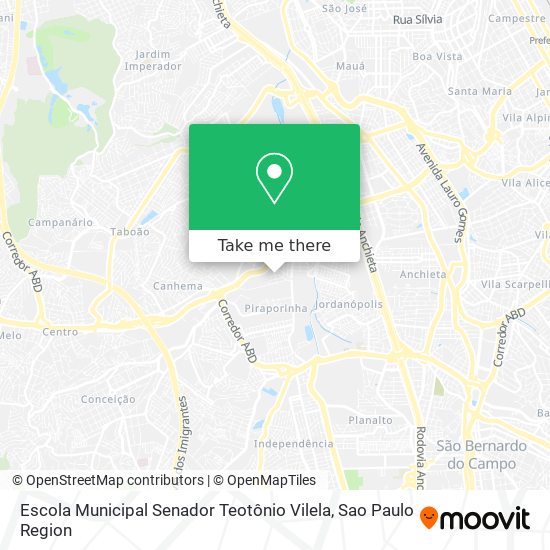 Escola Municipal Senador Teotônio Vilela map