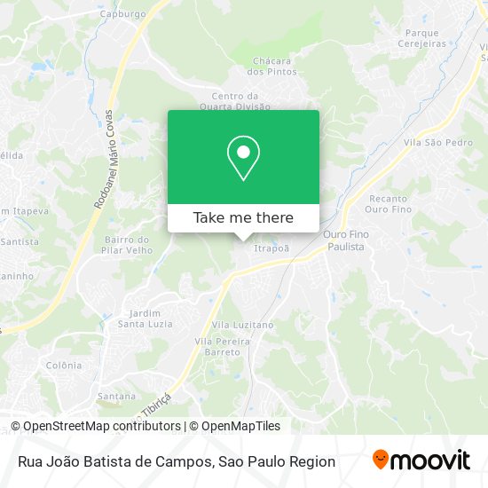 Rua João Batista de Campos map