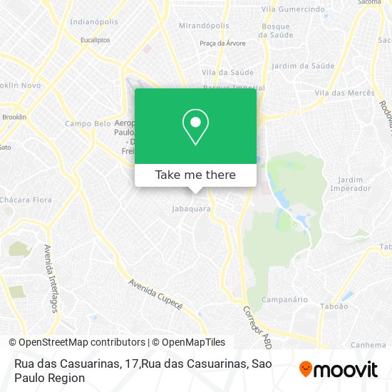 Mapa Rua das Casuarinas, 17,Rua das Casuarinas