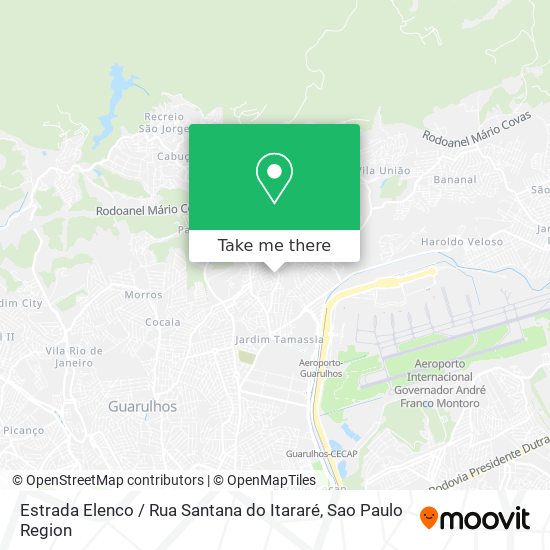 Estrada Elenco / Rua Santana do Itararé map
