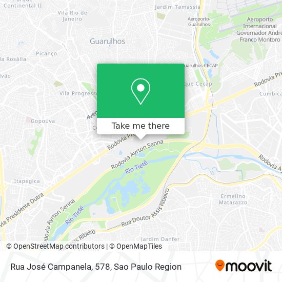 Rua José Campanela, 578 map