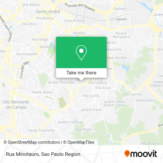 Rua Minotauro map