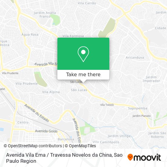 Avenida Vila Ema / Travessa Novelos da China map