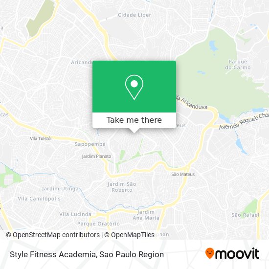 Style Fitness Academia map