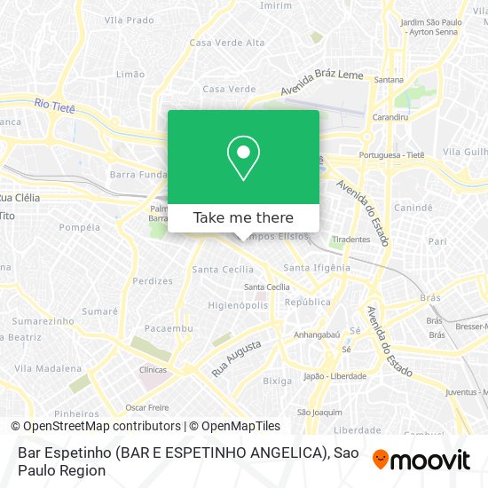 Bar Espetinho (BAR E ESPETINHO ANGELICA) map