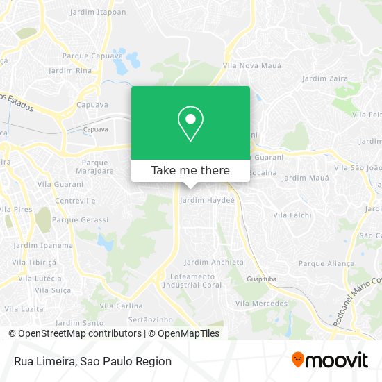 Rua Limeira map