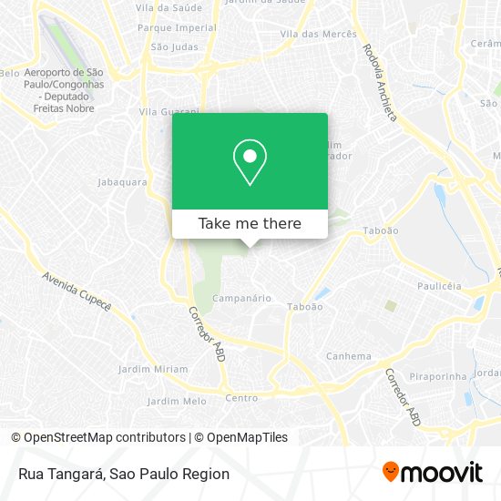 Mapa Rua Tangará