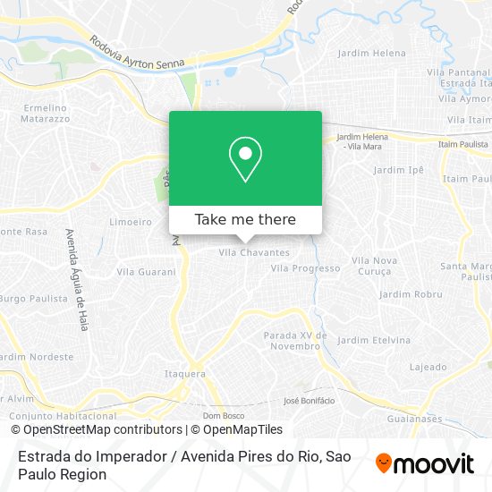 Estrada do Imperador / Avenida Pires do Rio map