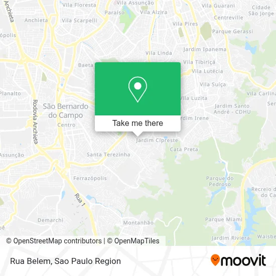 Rua Belem map