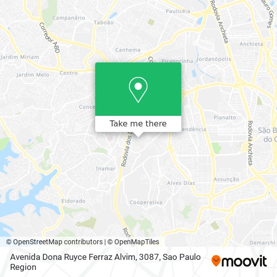 Avenida Dona Ruyce Ferraz Alvim, 3087 map