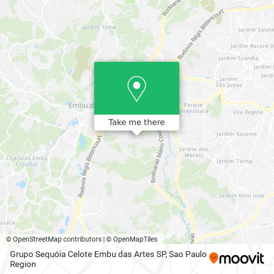 Grupo Sequóia Celote Embu das Artes SP map