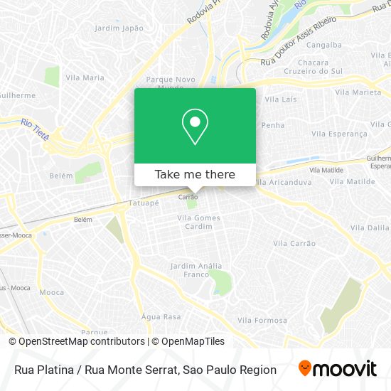 Rua Platina / Rua Monte Serrat map
