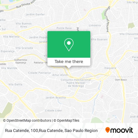 Mapa Rua Catende, 100,Rua Catende