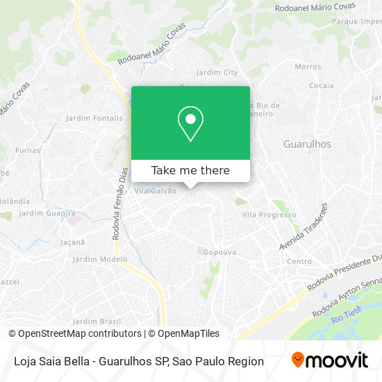 Loja Saia Bella - Guarulhos SP map