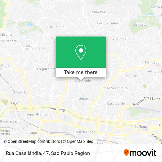 Rua Cassilândia, 47 map