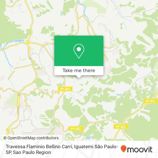 Mapa Travessa Flaminio Bellino Carri, Iguatemi São Paulo-SP