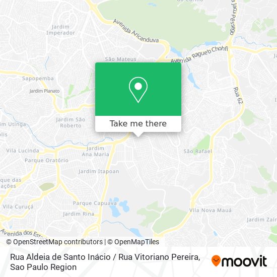 Rua Aldeia de Santo Inácio / Rua Vitoriano Pereira map