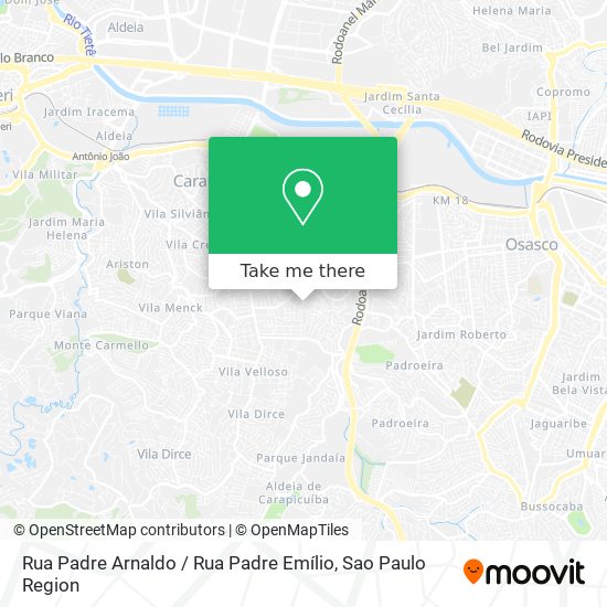 Rua Padre Arnaldo / Rua Padre Emílio map