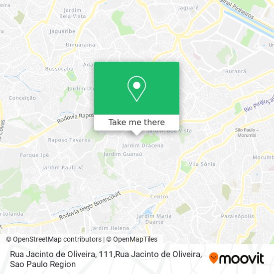 Rua Jacinto de Oliveira, 111,Rua Jacinto de Oliveira map